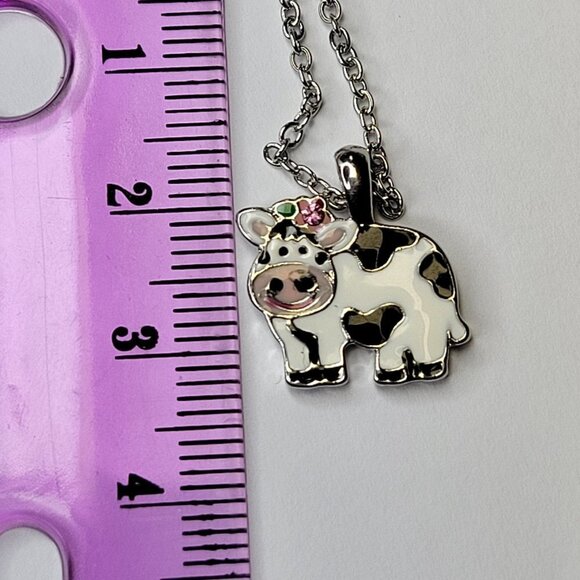 Cow Pendant Necklace in Cow Theme Keepsake Box - Picture 6 of 9